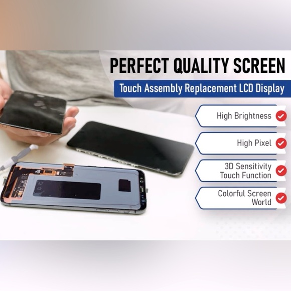 Samsung Galaxy S8 - Amoled LCD digitizer screen touch assembly replacement. - Picture 4 of 4